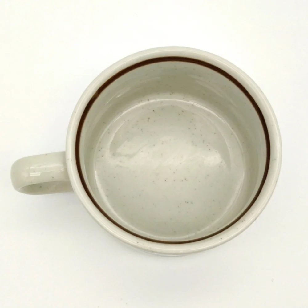 Vintage Otagiri Speckled Trapeze Clown Circus coffee mug